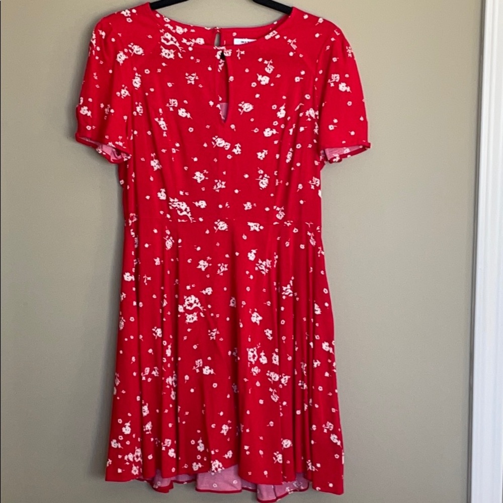 Kimchi Blue floral red dress